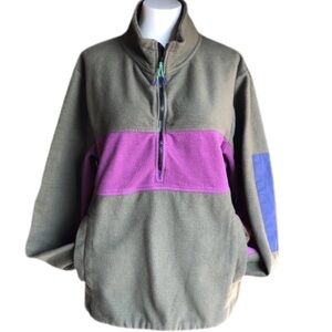 Urban Outfitters Jacket Olive Half Zip Size Medium